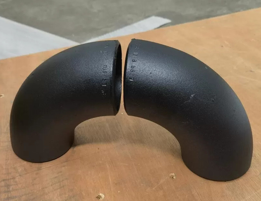 8" 1.5d 90 Ellbogen Wpb-Schwarzes des Grad-Stahl-A234, das geschweißtes Fitting malt