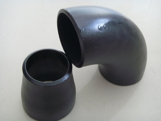 8" 1.5d 90 Ellbogen Wpb-Schwarzes des Grad-Stahl-A234, das geschweißtes Fitting malt