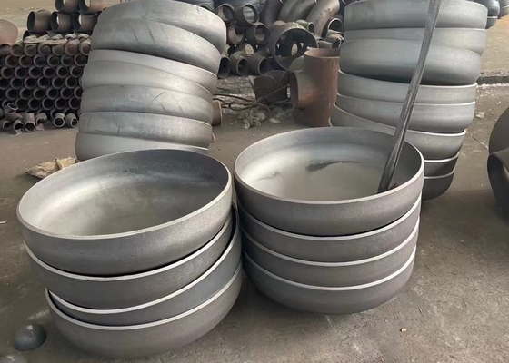 SCH10 galvanisierte die Kohlenstoffstahl-Rohr-Kappe, die schwarze Farbe SCH20 SCH30 SCH40 sandstrahlt