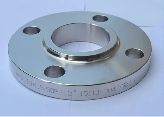 ASME Pn100 Dn100 schmiedete Kohlenstoffstahl-Flansch-flachen Beleg auf angehobenem Gesichts-Schweißungs-Hals