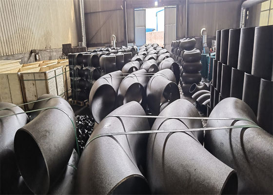 90 Grad schmiedete Stahlschwarze galvanisierte das Öl des ellbogen-8 des Zoll-ASTM A860 WPHY 60