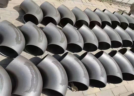 90 Grad schmiedete Stahlschwarze galvanisierte das Öl des ellbogen-8 des Zoll-ASTM A860 WPHY 60