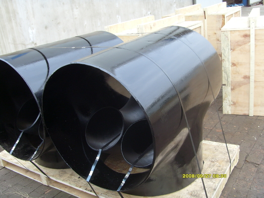 Öl-Wasser-Transportieren ASME B16.9 22mm reduzierendes T-Verschraubungs-SCH40 DN50